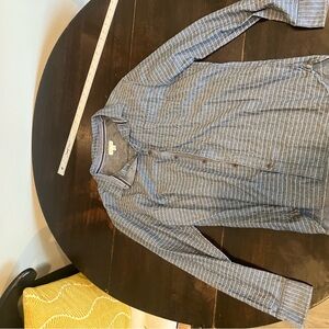 Sun + Stone Black and White Striped Shirt